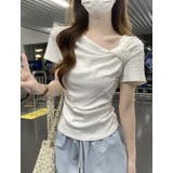 ホワイト | Tシャツ【韓国ファッション】 | Bifrost