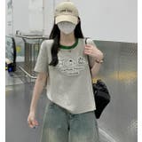 グレー | Tシャツ【韓国ファッション】 | Bifrost