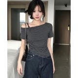 グレー | Ｔシャツ【韓国ファッション】 | Bifrost