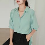 ランタンスリーブスキッパーシャツ【韓国ファッション】 | Doula Doula | 詳細画像21 
