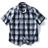 SARTORIA BELLINI 半袖刺し子ドビーチェックワイドカラーシャツ | 大きいサイズの店ビッグエムワン | 詳細画像5