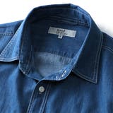 DANIEL DODD 両ポケット付ライトオンスデニム半袖ワークシャツ | 大きいサイズの店ビッグエムワン  | 詳細画像6