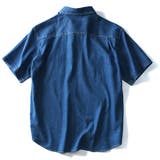 DANIEL DODD 両ポケット付ライトオンスデニム半袖ワークシャツ | 大きいサイズの店ビッグエムワン  | 詳細画像10