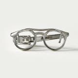 ツーブリッジ グラス ネクタイピン 眼鏡 めがね メガネ クリップ | シルバーアクセサリーBinich | 詳細画像2