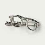 ツーブリッジ グラス ネクタイピン 眼鏡 めがね メガネ クリップ | シルバーアクセサリーBinich | 詳細画像3
