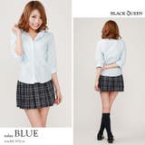 ブルー | ポイントロゴBQシャツ | BLACK QUEEN 