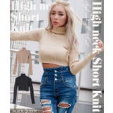 ハイネックショートニット【藤木そら着用】mavily | BLACK QUEEN | 詳細画像1