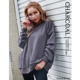 チャコール | カラーピグメントトレーナー【藤木そら/かれん着用】mavily | BLACK QUEEN