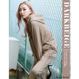 ダークベージュ | ダメージ裏毛パーカー【藤木そら/ちゃんかお着用】mavily | BLACK QUEEN