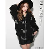 ブラック | 総ロゴBIGボアアウター【藤木そら/高澤凪 着用】mavily | BLACK QUEEN 