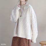 エクリュ | バイアス編みキーネックPO【2021A/W NEW】 | NOAHL