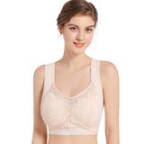 ベージュ | 胸を小さく見せるブラ ノンワイヤー ナイトブラ | Blue style