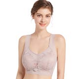 ダスティピンク | 胸を小さく見せるブラ ノンワイヤー ナイトブラ | Blue style