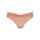 オレンジピンク | チュールヴェールノーブルストレッチレースTバックショーツ | 神戸発ランジェリーショップ bon-KOBE