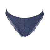 ネイビー | モノトーンレーシーカシュクールTバックショーツ | 神戸発ランジェリーショップ bon-KOBE 