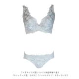 グレー | 大きいサイズのエレガントなストレッチレースと気品あるチュールレースのカシュクール… | 神戸発ランジェリーショップ bon-KOBE