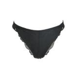 ブラック | モノトーンレーシーカシュクールTバックショーツ | 神戸発ランジェリーショップ bon-KOBE 