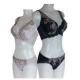 大きいサイズのエレガントな花柄ストレッチレースとクラシカルテイストのチュールレー… | 神戸発ランジェリーショップ bon-KOBE  | 詳細画像2 