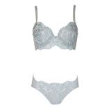 グレー | ブリリアントケミカルモチーフレースブラショーツセット | 神戸発ランジェリーショップ bon-KOBE 