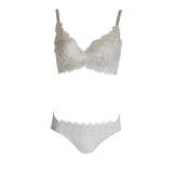 オフグレー | モノトーンカシュクールブラショーツセット | 神戸発ランジェリーショップ bon-KOBE 