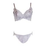 ラベンダー | モノトーンカシュクールブラショーツセット | 神戸発ランジェリーショップ bon-KOBE 