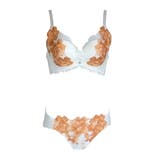 オフホワイト | カシュクール型ブラショーツセット | 神戸発ランジェリーショップ bon-KOBE 