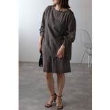 CHARCOAL-GRAY | [SET]シアークルーネックプルオーバーブラウス×タックショーツ 11 0040… | BONJOUR SAGAN