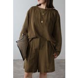 [SET]シアークルーネックプルオーバーブラウス×タックショーツ 11 0040… | BONJOUR SAGAN | 詳細画像3 