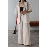 IVORY | [SET]サマーツイードハーフスリーブジャケット×タックワイドパンツ 11 00… | BONJOUR SAGAN