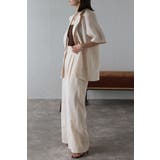 [SET]サマーツイードハーフスリーブジャケット×タックワイドパンツ 11 00… | BONJOUR SAGAN | 詳細画像4 