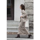 ゴールド釦テーラードジャケット×バックスリットIラインスカート 11 004369 | BONJOUR SAGAN | 詳細画像3 