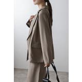 ゴールド釦テーラードジャケット×バックスリットIラインスカート 11 004369 | BONJOUR SAGAN | 詳細画像11 