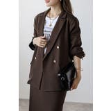 ゴールド釦テーラードジャケット×バックスリットIラインスカート 11 004369 | BONJOUR SAGAN | 詳細画像21 