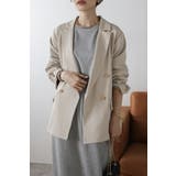 ゴールド釦テーラードジャケット×バックスリットIラインスカート 11 004369 | BONJOUR SAGAN | 詳細画像40 