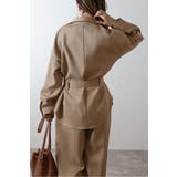 [SET]ライトツイードベルト付シャツ×タックワイドパンツ | BONJOUR SAGAN | 詳細画像7 