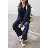 [SET]ライトツイードベルト付シャツ×タックワイドパンツ | BONJOUR SAGAN | 詳細画像13 