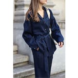 [SET]ライトツイードベルト付シャツ×タックワイドパンツ | BONJOUR SAGAN | 詳細画像16 