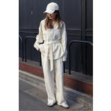 [SET]ライトツイードベルト付シャツ×タックワイドパンツ | BONJOUR SAGAN | 詳細画像22 