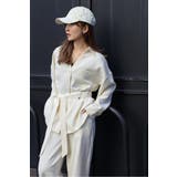 [SET]ライトツイードベルト付シャツ×タックワイドパンツ | BONJOUR SAGAN | 詳細画像25 