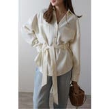 [SET]ライトツイードベルト付シャツ×タックワイドパンツ | BONJOUR SAGAN | 詳細画像28 