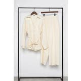 [SET]ライトツイードベルト付シャツ×タックワイドパンツ | BONJOUR SAGAN | 詳細画像38 