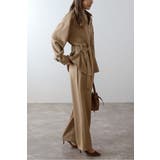 [SET]ライトツイードベルト付シャツ×タックワイドパンツ | BONJOUR SAGAN | 詳細画像2 