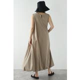 【接触冷感＋UVカット+撥水加工】裾バルーン撥水ノースリワンピ | BONJOUR SAGAN | 詳細画像22 