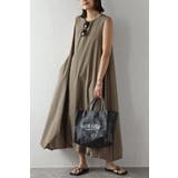 【接触冷感＋UVカット+撥水加工】裾バルーン撥水ノースリワンピ | BONJOUR SAGAN | 詳細画像34 