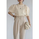 IVORY | パフスリーブニットトップス | BONJOUR SAGAN