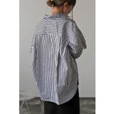 コットンストライプポケットシャツ 77-002474 | BONJOUR SAGAN | 詳細画像4 