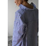 コットンストライプポケットシャツ 77-002474 | BONJOUR SAGAN | 詳細画像16 