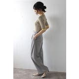 配色デザイン五分袖リブニット 77-003345 | BONJOUR SAGAN | 詳細画像8 