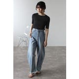 配色デザイン五分袖リブニット 77-003345 | BONJOUR SAGAN | 詳細画像9 