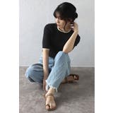 配色デザイン五分袖リブニット 77-003345 | BONJOUR SAGAN | 詳細画像10 